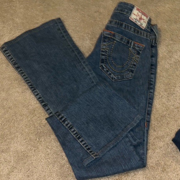 True Religion "Tony" Flared Wide Leg Jeans Size: 29 - Picture 14 of 15